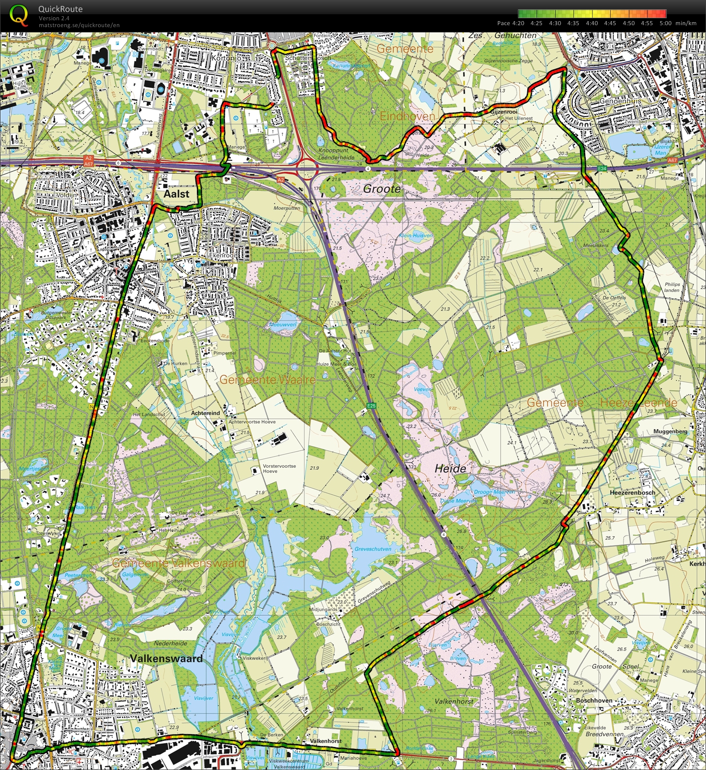 Eindhoven-Valkenswaard-Heeze-Geldrop 26k (2014-08-31)
