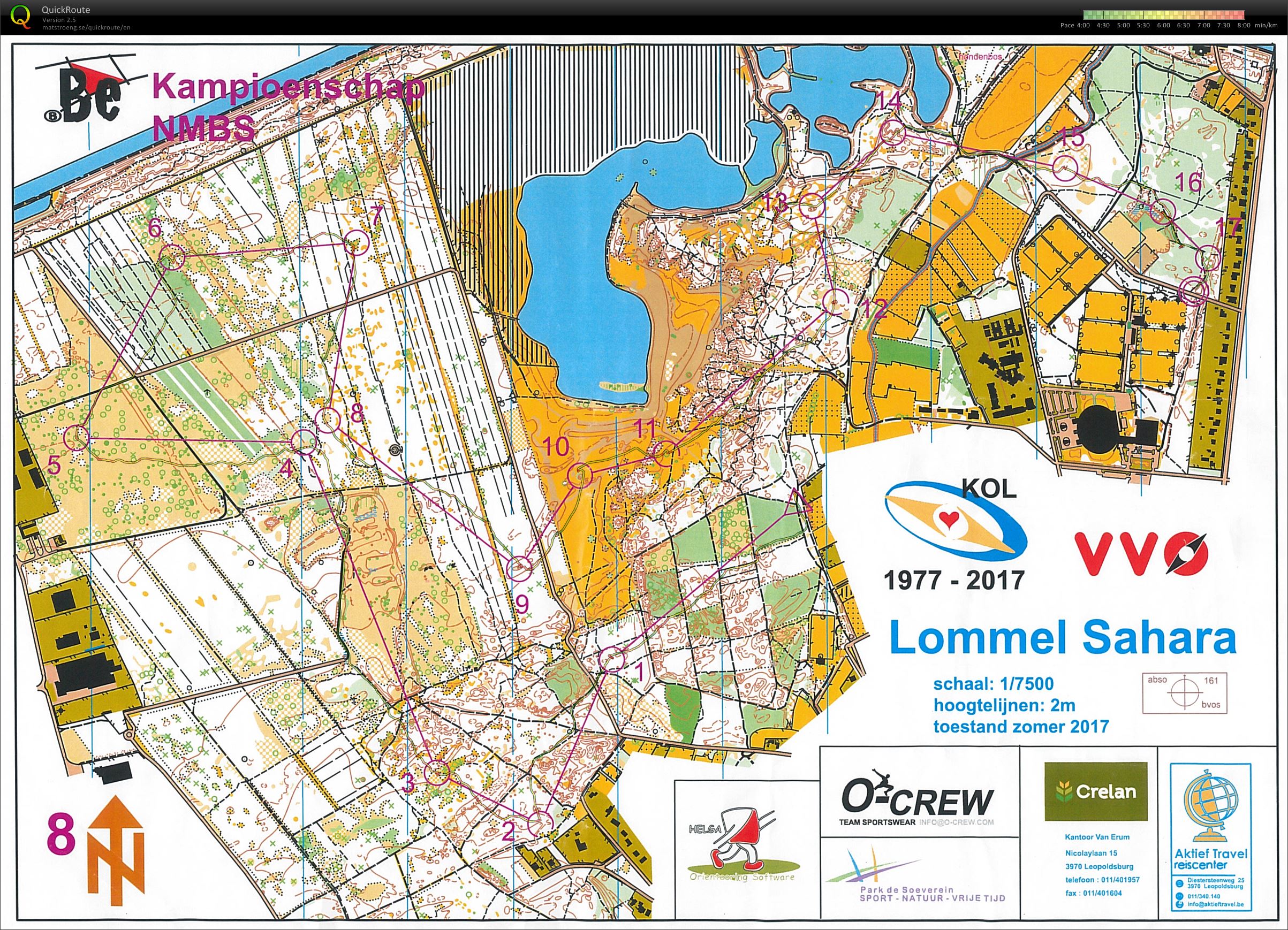NMBS Lommel - IOF kaart (14.10.2017)