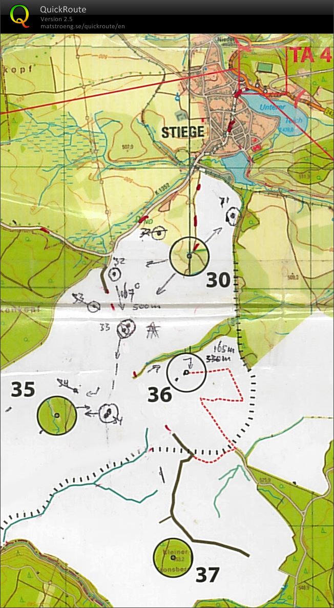 The hARz 2018 - section 8: Compass Bearing Orienteering (map) (2018-04-21)